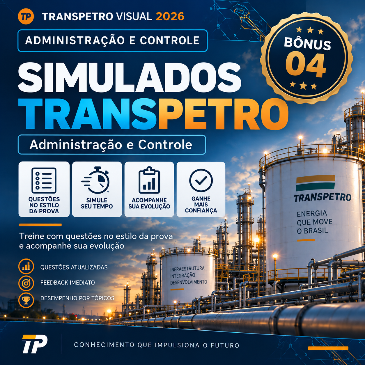 Capa do bônus: Simulados de Preparação
